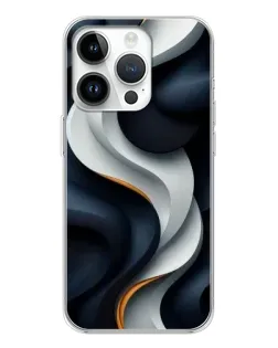 Чохол для Realme P4 з картинкою «Об'ємні чорно-білі стрічки»