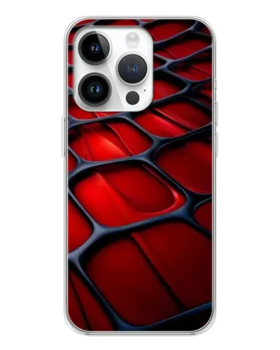 Чехол для Realme P4 с картинкой «Красная глянцевая сетка»