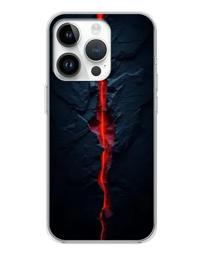 Чехол для Realme P4 с картинкой «Kрасная лавовая трещина»