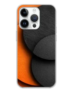Чехол для Realme P4 с картинкой «Геометрия оранжевых кругов»