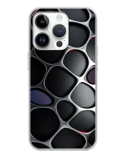 Чехол для Realme P4 с картинкой «Объемная темная решетка»