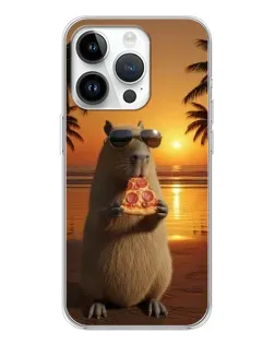 Чохол для Realme P4 з картинкою «Капібара з піцою»