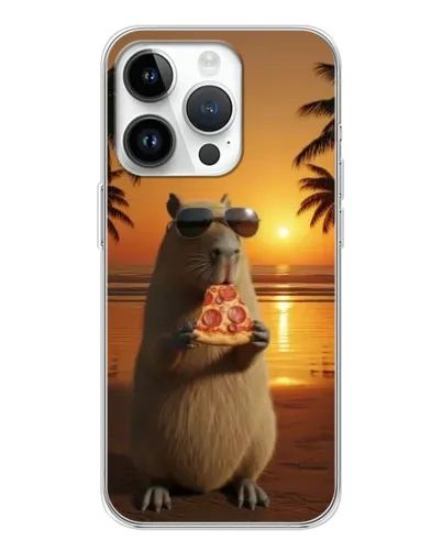 Чохол для Realme P4 з картинкою «Капібара з піцою»