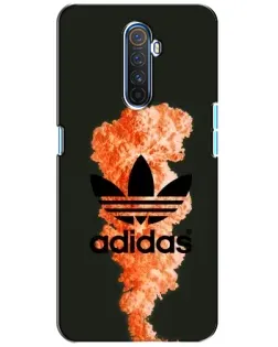 Чехол для Realme X2 Pro с картинкой «Оранжевый дым Adidas»