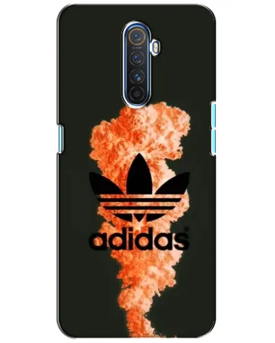 Чехол для Realme X2 Pro с картинкой «Оранжевый дым Adidas»