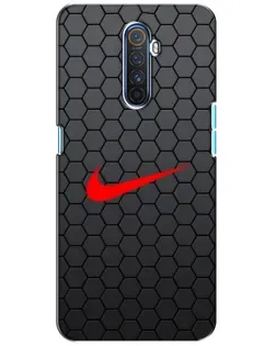 Чохол для Realme X2 Pro з картинкою «Nike — карбонова сітка»