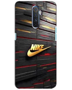 Чохол для Realme X2 Pro з картинкою «Золотий Nike на металі»