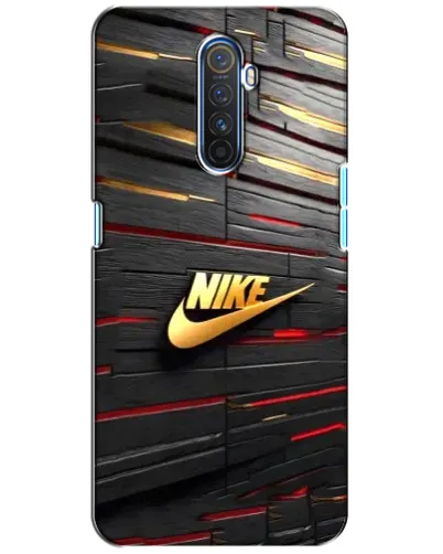 Чохол для Realme X2 Pro з картинкою «Золотий Nike на металі»