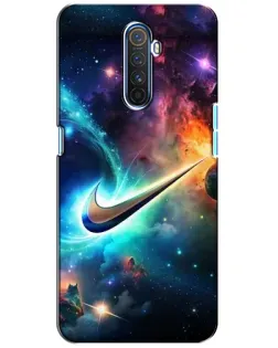 Чохол для Realme X2 Pro з картинкою «Космічний Nike Swoosh»