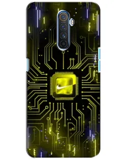Чохол для Realme X2 Pro з картинкою «Nike — золота іскра»