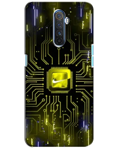 Чохол для Realme X2 Pro з картинкою «Nike — золота іскра»