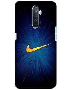 Чехол для Realme X2 Pro с картинкой «Синий пульс Nike»