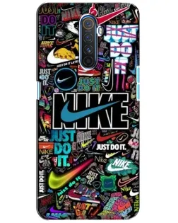 Чехол для Realme X2 Pro с картинкой «Яркий коллаж Nike»