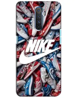 Чехол для Realme X2 Pro с картинкой «Коллаж кроссовок Найк»