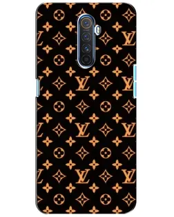 Чехол для Realme X2 Pro с картинкой «Золотая монограмма LV»