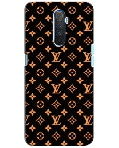 Чехол для Realme X2 Pro с картинкой «Золотая монограмма LV»