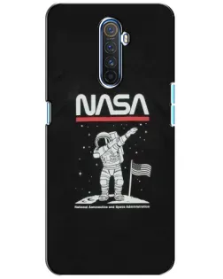 Чохол для Realme X2 Pro з картинкою «NASA — крокуємо по Місяцю»