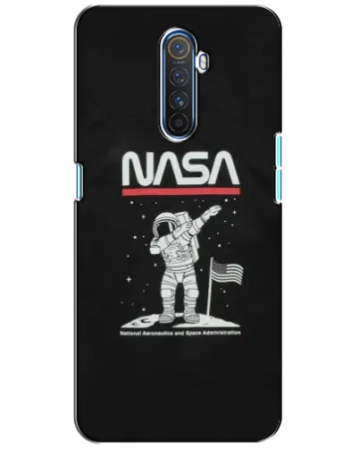 Чохол для Realme X2 Pro з картинкою «NASA — крокуємо по Місяцю»
