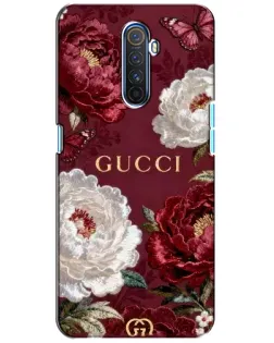 Чохол для Realme X2 Pro з картинкою «Gucci — бордові троянди»