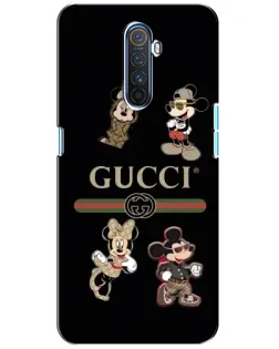 Чохол для Realme X2 Pro з картинкою «Gucci — герої Disney та монограма»