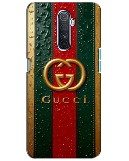Чохол для Realme X2 Pro з картинкою «Gucci — фірмова смуга та золото»