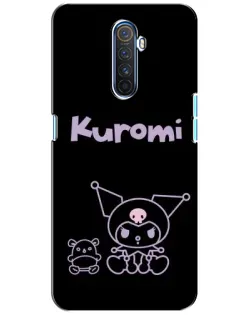 Чохол для Realme X2 Pro з картинкою «Kuromi — чорний мінімалізм»