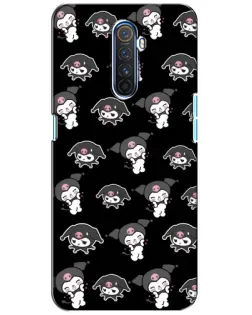 Чохол для Realme X2 Pro з картинкою «Чорний паттерн Kuromi»