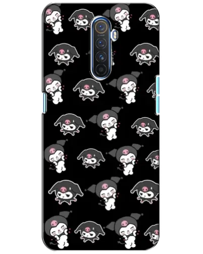 Чохол для Realme X2 Pro з картинкою «Чорний паттерн Kuromi»