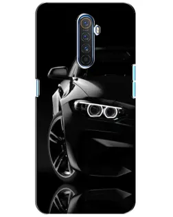 Чехол для Realme X2 Pro с картинкой «Черная BMW — профиль»