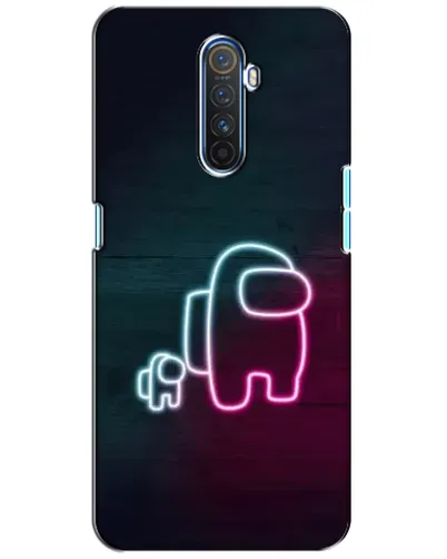 Чохол для Realme X2 Pro з картинкою «Among Us неон-арт»