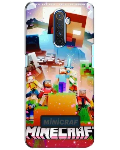 Чохол для Realme X2 Pro з картинкою «Minecraft герої гри»