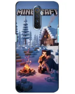 Чохол для Realme X2 Pro з картинкою «Зимовий Minecraft»