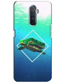 Чехол для Realme X2 Pro с картинкой «Черепаха Minecraft»