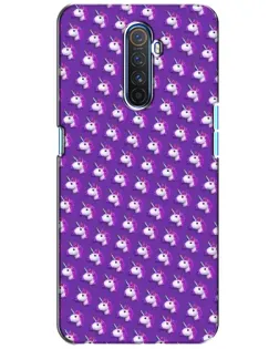 Чохол для Realme X2 Pro з картинкою «Єдинороги на фіолетовому»