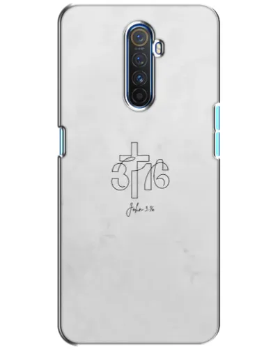 Чехол для Realme X2 Pro с картинкой «Иоанна 3:16 Крест»