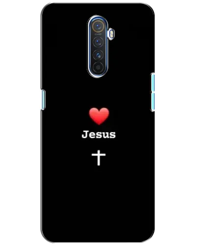 Чехол для Realme X2 Pro с картинкой «Сердце - Jesus»
