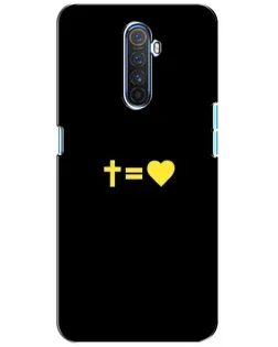 Чехол для Realme X2 Pro с картинкой «Сердце и Крест»