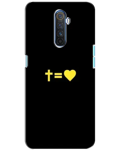 Чехол для Realme X2 Pro с картинкой «Сердце и Крест»