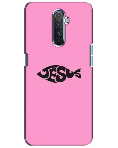 Чехол для Realme X2 Pro с картинкой «Розовый символ  Jesus»