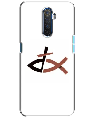 Чехол для Realme X2 Pro с картинкой «Рыба и крест»