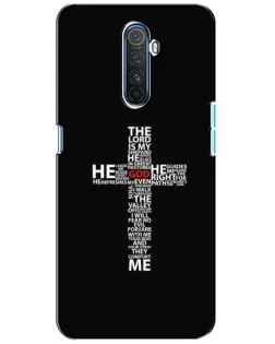 Чехол для Realme X2 Pro с картинкой «Текстовый крест»