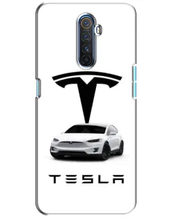 Чохол для Realme X2 Pro з картинкою «Tesla White Style»