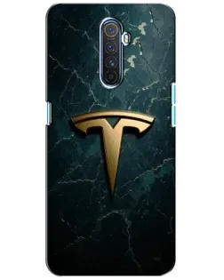 Чохол для Realme X2 Pro з картинкою «Мармурова Tesla Gold»