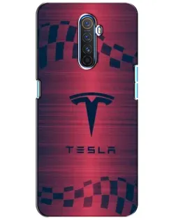 Чохол для Realme X2 Pro з картинкою «Тесла червоний карбон»