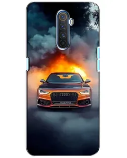 Чохол для Realme X2 Pro з картинкою «Audi у вогняному диму»