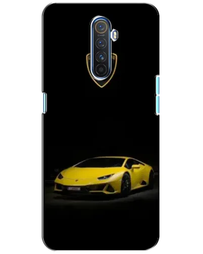 Чехол для Realme X2 Pro с картинкой «Lamborghini желтый акцент»