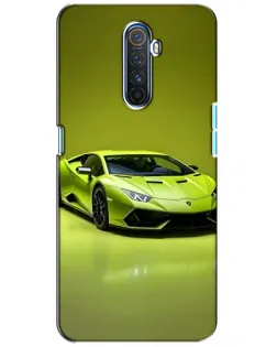 Чехол для Realme X2 Pro с картинкой «Салатовый Lamborghini Huracan»