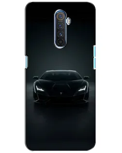 Чехол для Realme X2 Pro с картинкой «Черный Lamborghini Aventador»