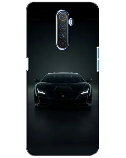 Чехол для Realme X2 Pro с картинкой «Черный Lamborghini Aventador»