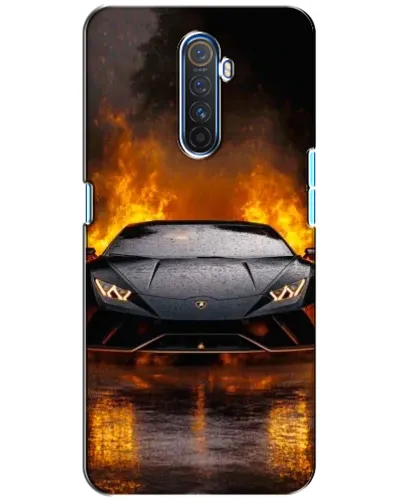 Чехол для Realme X2 Pro с картинкой «Lamborghini в огне»